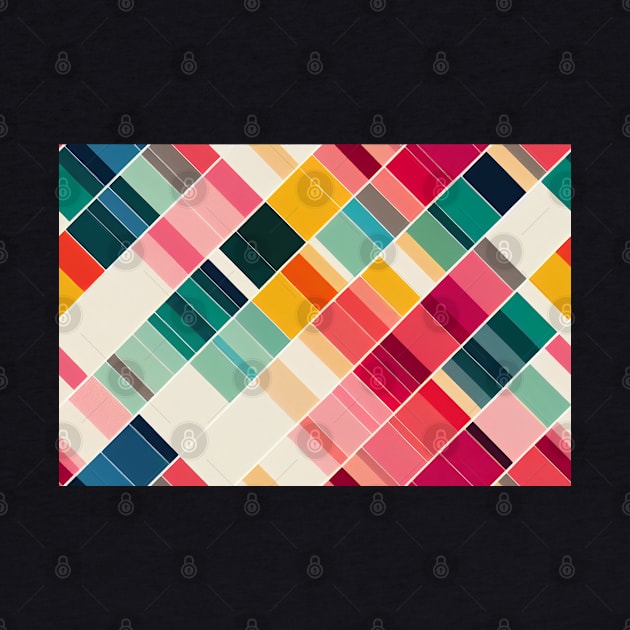 Geometric seamless textile pattern 3d illustrated by DyeruArt